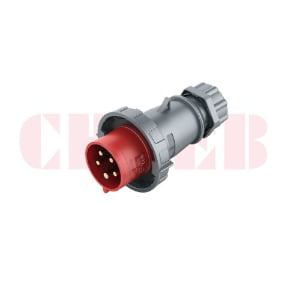 16A 5-Pin Industrial Plug, IP67, 400V, IEC 60309 CEE Plug (6h)