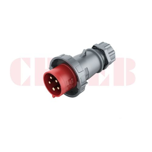 16A 5-Pin Industrial Plug, IP67, 400V, IEC 60309 CEE Plug (6h)