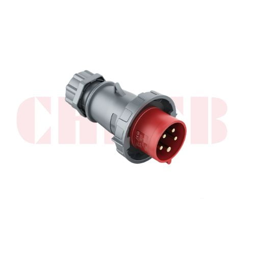 16A 5-Pin Industrial Plug, IP67, 400V, IEC 60309 CEE Plug (6h)