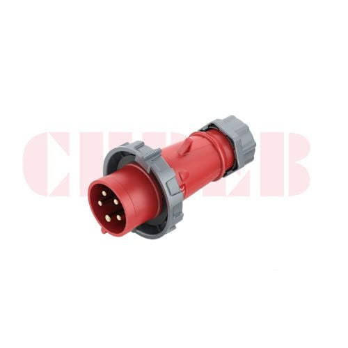 16A 5-Pin Industrial Plug, IP67, 400V, IEC 60309 CEE Plug (6h)