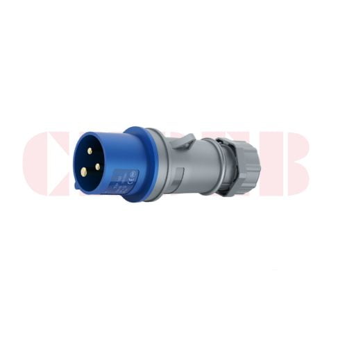 32A 3-Pin Industrial Plug, IP44, 230V, IEC 60309 (6h)