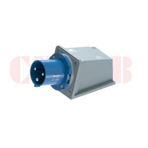 63A 3P IEC 60309 Panel Mounted Industrial Plug, 230V, IP44