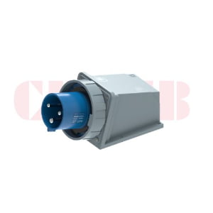 63A 3P IEC 60309 Panel Mounted Industrial Plug, 230V, IP67