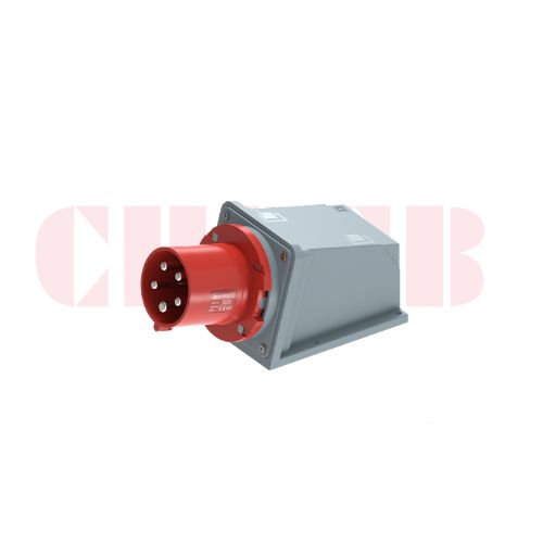 63A 5P IEC 60309 Panel Mounted Industrial Plug, 400V, IP44