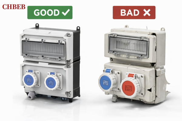 Good vs Bad Socket Box A side-by-side comparison of a quality socket box and a poor one