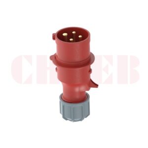 16A 4-Pin Industrial Plug, IP44, 400V (6H)