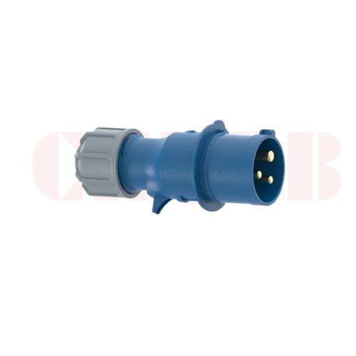 32A 3-Pin Industrial Plug, IP44, 230V (6H)