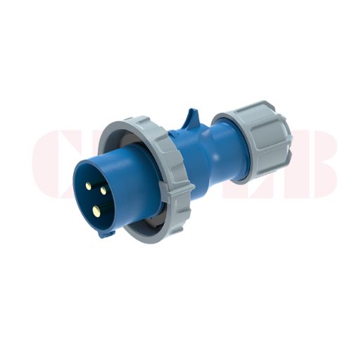32A 3-Pin Industrial Plug, IP67, 230V (6H)