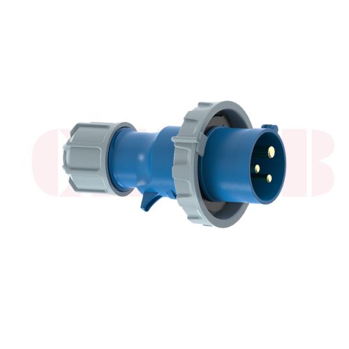 32A 3-Pin Industrial Plug, IP67, 230V (6H)