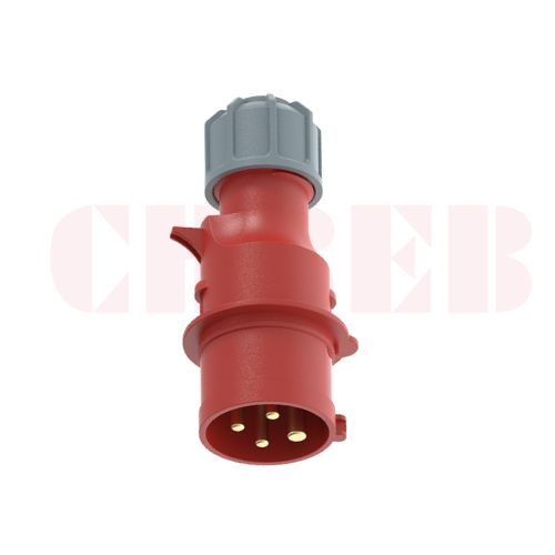 32A 4-Pin Industrial Plug, IP44, 400V (6H)