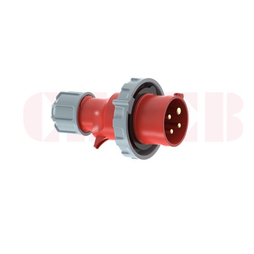 32A 4-Pin Industrial Plug, IP67, 400V (6H)