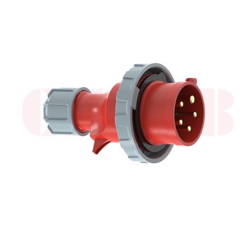 32A 5-Pin Industrial Plug, IP67, 400V (6H)