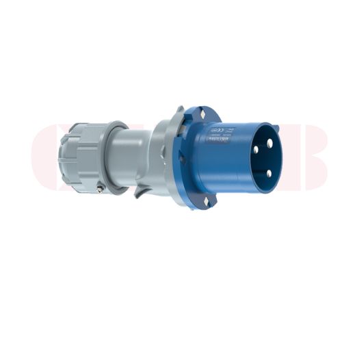 63A 3-Pin Industrial Plug, IP44, 230V (6H)