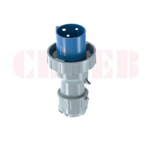 63A 3-Pin Industrial Plug, IP67, 230V (6H)