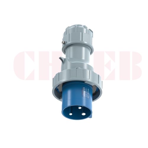 63A 3-Pin Industrial Plug, IP67, 230V (6H)