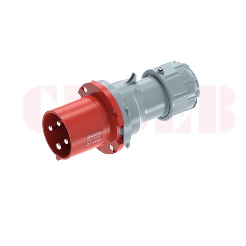 63A 4-Pin Industrial Plug, IP44, 400V (6H)