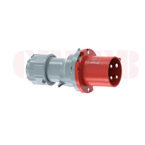 63A 4-Pin Industrial Plug, IP44, 400V (6H)