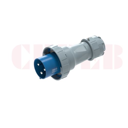 125A 3-Pin Industrial Plug, IP67, 230V (6H)
