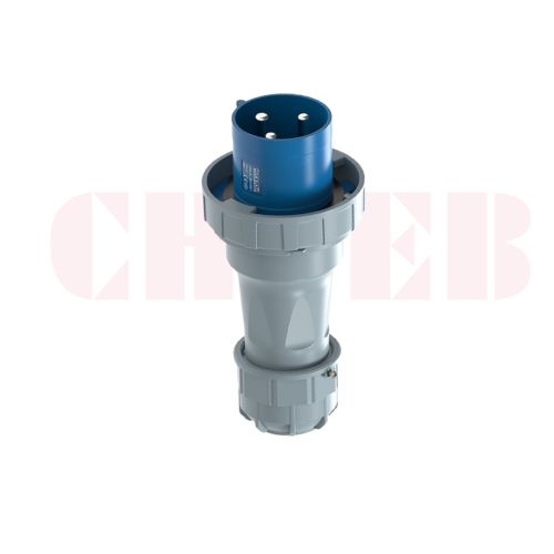125A 3-Pin Industrial Plug, IP67, 230V (6H)