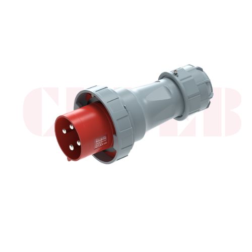 125A 4-Pin Industrial Plug, IP67, 400V (6H)
