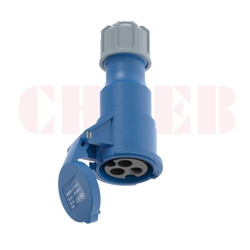 16A 3P IEC 60309 Industrial Connector, 230V, IP44, Inline