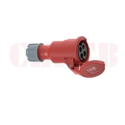 16A 4P IEC 60309 Industrial Connector, 400V, IP44, Inline