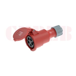 16A 5P IEC 60309 Industrial Connector, 400V, IP44, Inline