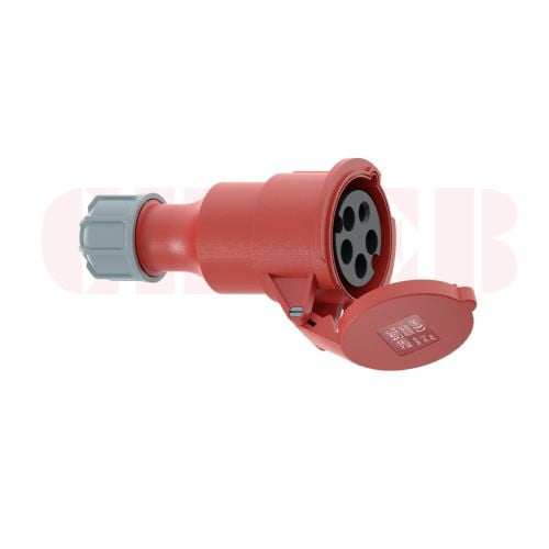 16A 5P IEC 60309 Industrial Connector, 400V, IP44, Inline