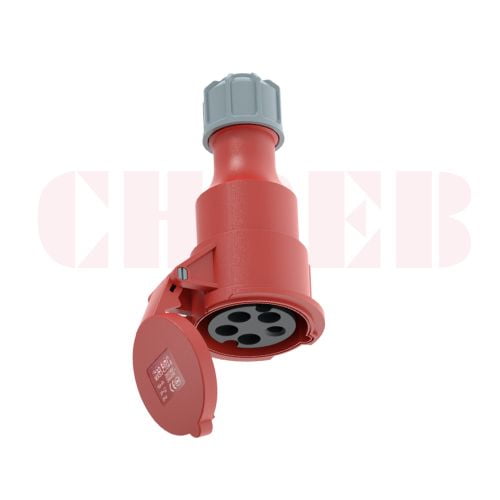 16A 5P IEC 60309 Industrial Connector, 400V, IP44, Inline
