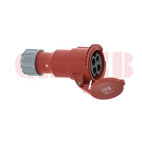 32A 4P IEC 60309 Industrial Connector, 400V, IP44, Inline