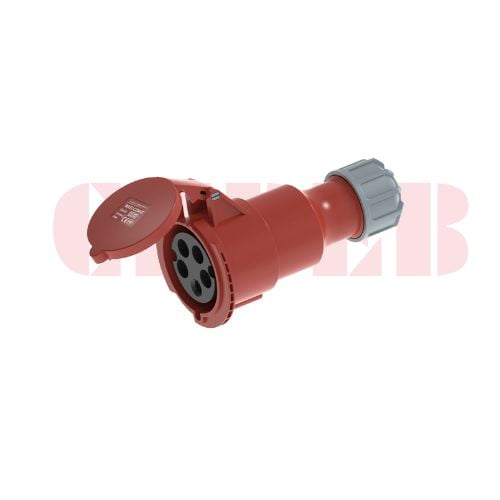 32A 5P IEC 60309 Industrial Connector, 400V, IP44, Inline