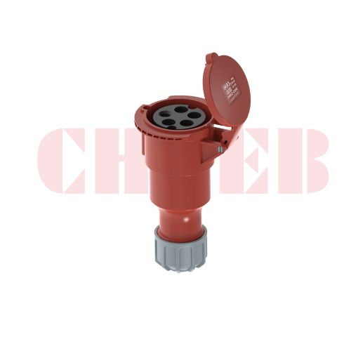 32A 5P IEC 60309 Industrial Connector, 400V, IP44, Inline