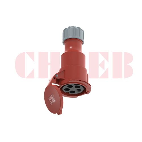 32A 5P IEC 60309 Industrial Connector, 400V, IP44, Inline