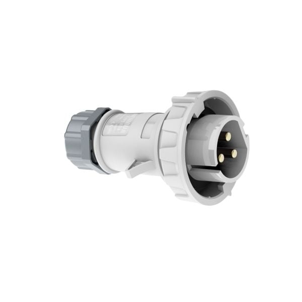 16A 3-Pin Low Voltage Industrial Plug, IP67, 40–50V, IEC 60309 CEE Plug (12h)