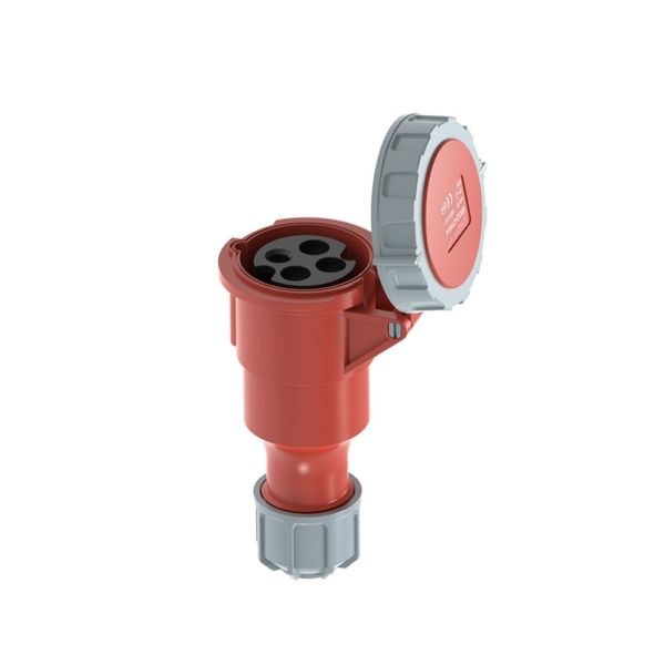 16A 4P IEC 60309 Industrial Connector, 400V, IP67, Inline