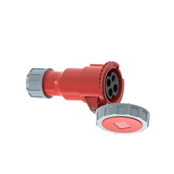 32A 4P IEC 60309 Industrial Connector, 400V, IP67, Inline