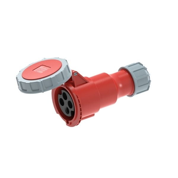 32A 4P IEC 60309 Industrial Connector, 400V, IP67, Inline