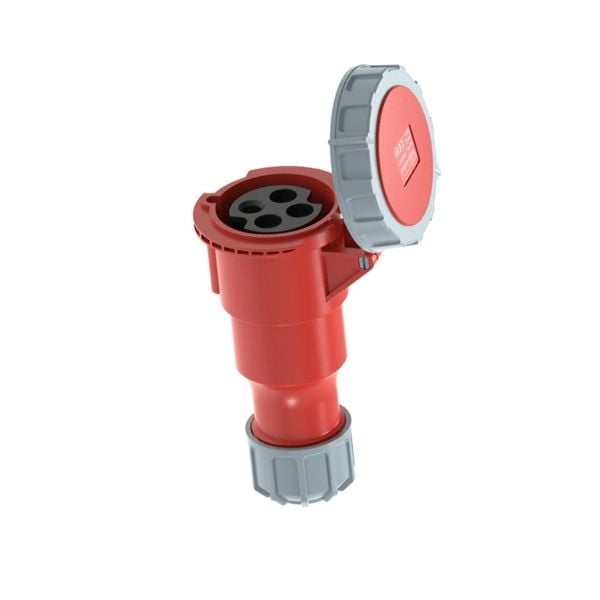 32A 4P IEC 60309 Industrial Connector, 400V, IP67, Inline