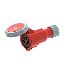 32A 5P IEC 60309 Industrial Connector, 400V, IP67, Inline