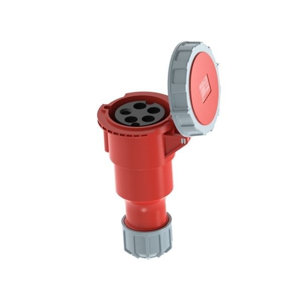 32A 5P IEC 60309 Industrial Connector, 400V, IP67, Inline