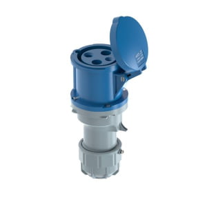 63A 3P IEC 60309 Industrial Connector, 230V, IP44, Inline