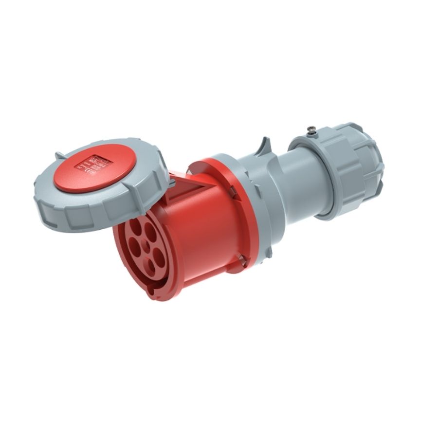 63A 5P IEC 60309 Industrial Connector, 400V, IP67, Inline