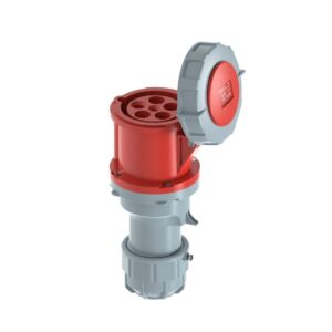 63A 5P IEC 60309 Industrial Connector, 400V, IP67, Inline