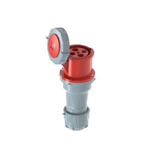 125A 4P IEC 60309 Industrial Connector, 400V, IP67, Inline