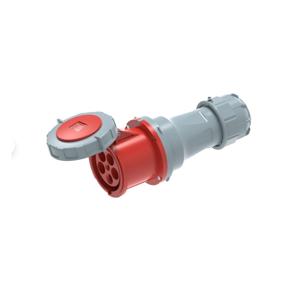 125A 5P IEC 60309 Industrial Connector, 400V, IP67, Inline