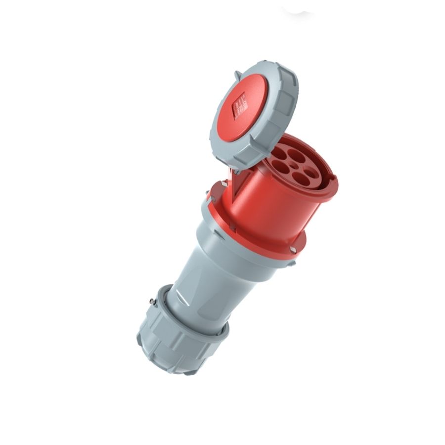 125A 5P IEC 60309 Industrial Connector, 400V, IP67, Inline