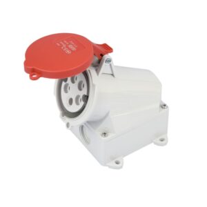 16A 5-Pin Industrial Socket, IP44, 400V, IEC 60309 Red CEE Socket (6h)
