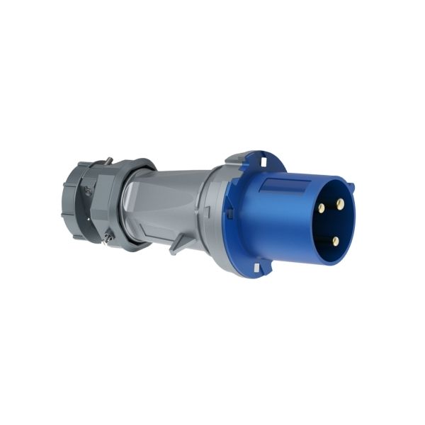 63A 3-Pin Industrial Plug, IP44, 230V
