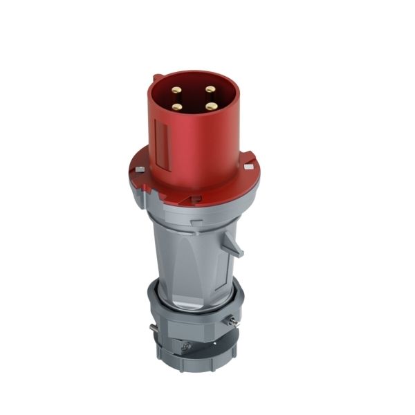 63A 4-Pin Industrial Plug, IP44, 400V