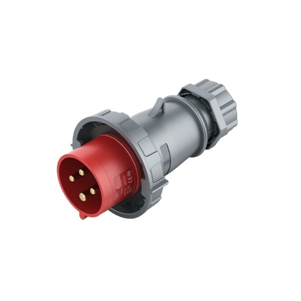 32A 4-Pin Industrial Plug, IP67, 400V, Split Type